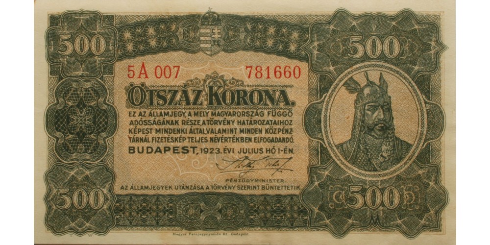 500 korona 1923